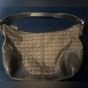 Vintage Black Coach Shoulder Bag